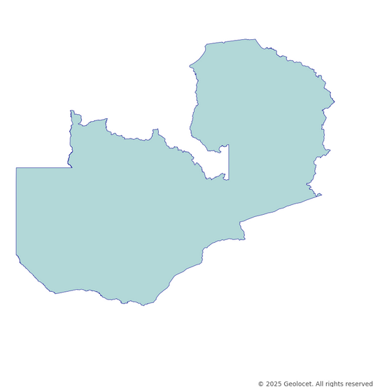 Zambia Country-Level Boundary