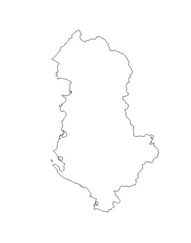 Albania Country (Vendi) Administrative Boundaries Dataset