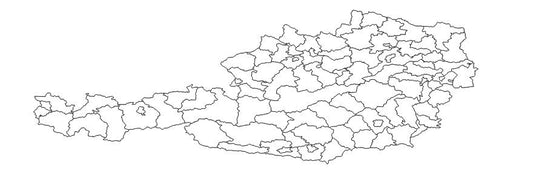 Austria Districts (Politischer Bezirk) Administrative Boundaries Dataset