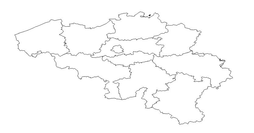 Belgium Provinces (Province) Administrative Boundaries Dataset