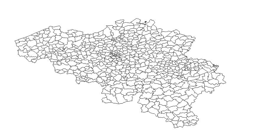 Belgium Municipalities (Communes/Gemeenten) Administrative Boundaries Dataset
