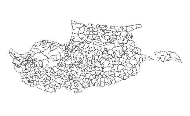 Cyprus Communities Administrative Boundaries Dataset