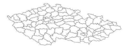 Czech republic Districts (Okres) Administrative Boundaries Dataset