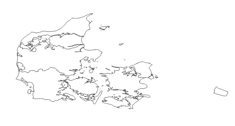 Denmark Region (Region) Administrative Boundaries Dataset