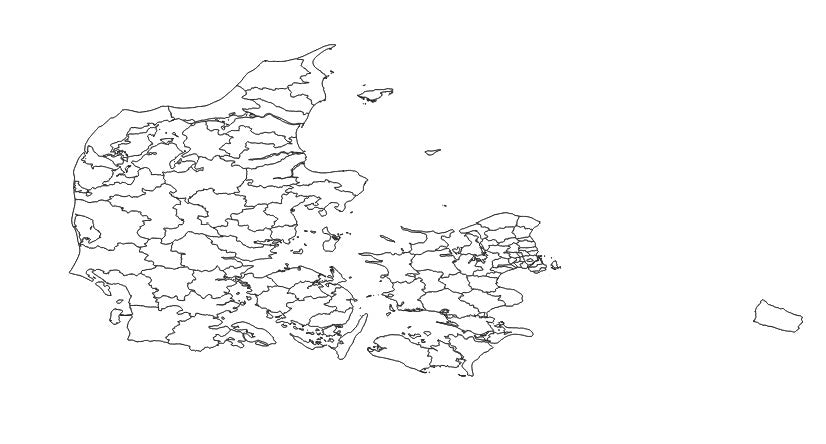 Denmark Municipalities (Kommune) Administrative Boundaries Dataset