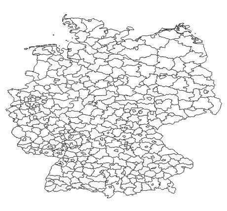 Germany County/county/county-free city (Landkreis / Kreis / kreisfreie Stadt) Administrative Boundaries Dataset