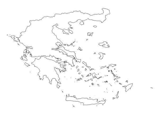 Greece Country (Χώρα) Administrative Boundaries Dataset