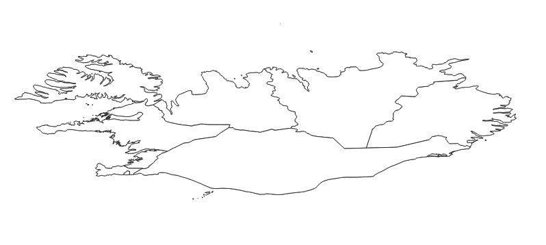Iceland Regions (Landshlutar) Administrative Boundaries Dataset