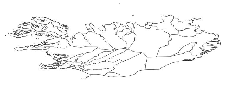 Iceland - Administrative boundaries datasets