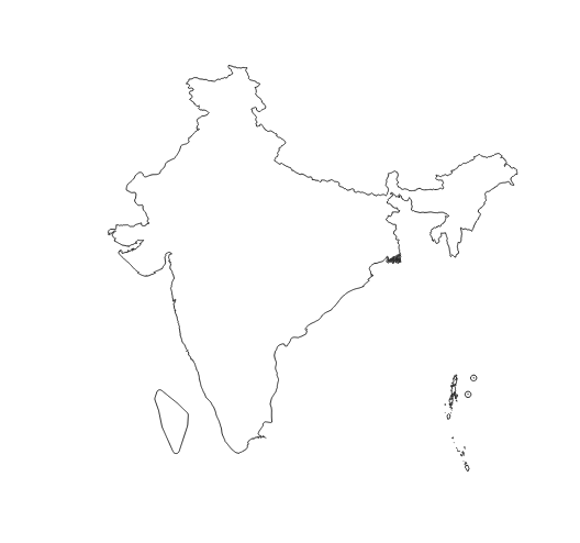 India Country Administrative Boundaries Dataset – Geolocet