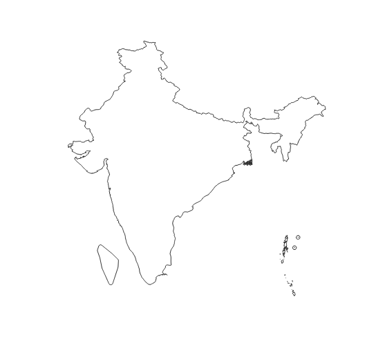 India Country Administrative Boundaries Dataset