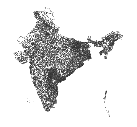 India Sub-districts Administrative Boundaries Dataset – Geolocet