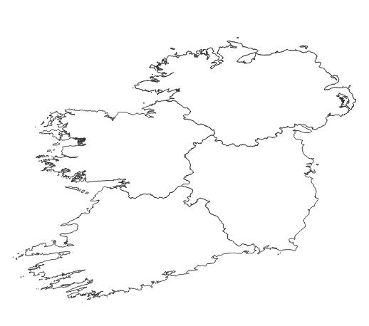 Ireland and Northern Ireland Province Administrative Boundaries Dataset