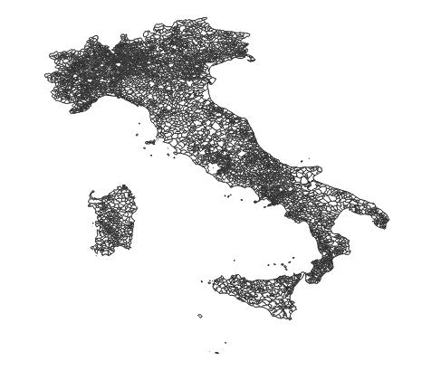 Italy Municipalities (Comuni) Administrative Boundaries Dataset