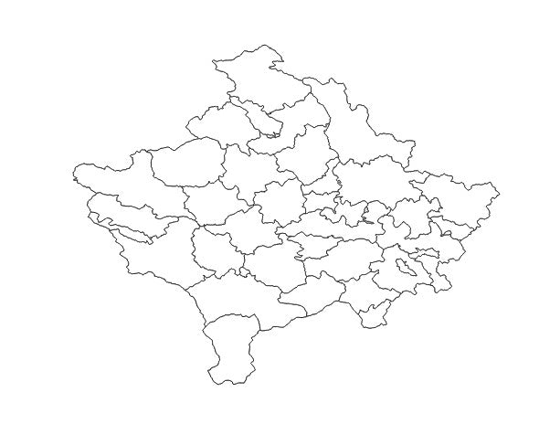 Kosovo Municipalities (Komunat) Administrative Boundaries Dataset