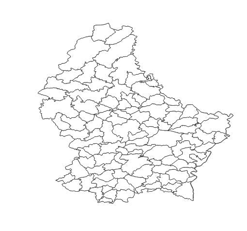 Luxembourg - Administrative boundaries datasets
