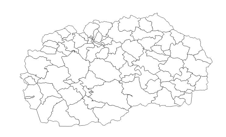 Macedonia Municipalities (Општини) Administrative Boundaries Dataset
