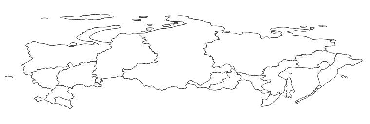 Russia Federal districts (Федеральные округа) Administrative Boundaries Dataset
