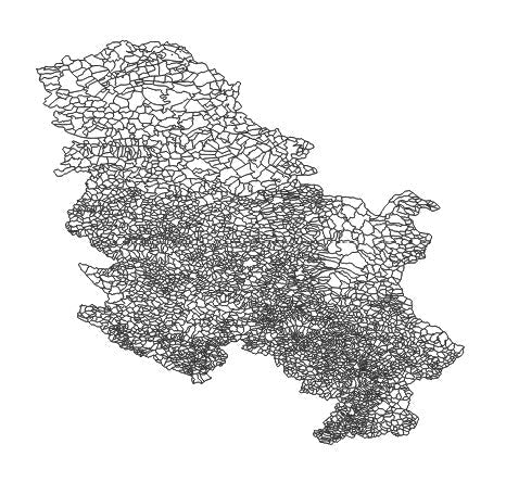 Serbia - Administrative boundaries datasets