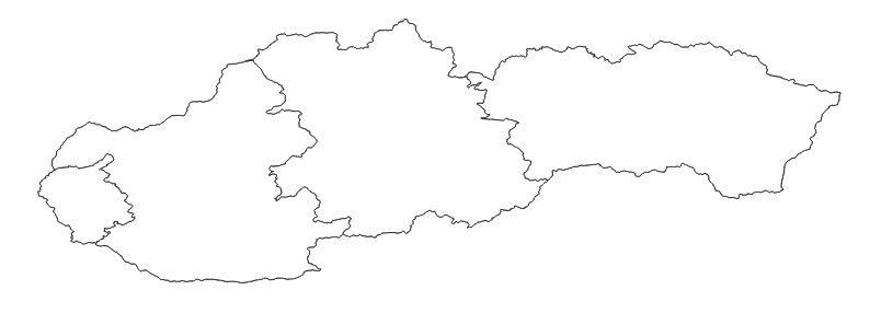 Slovakia Statistical region (Štatistický región) Administrative Boundaries Dataset