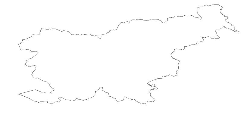 Slovenia Country (Država) Administrative Boundaries Dataset