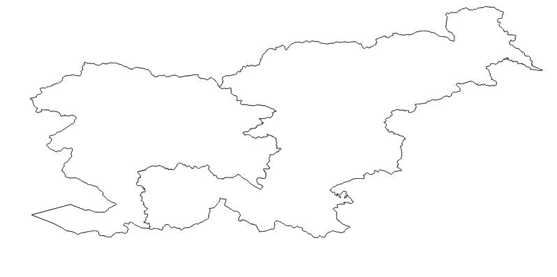 Slovenia East/West (Vzhod/zahod) Administrative Boundaries Dataset