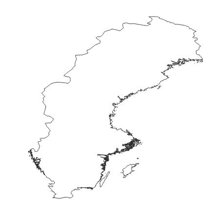 Sweden Country (Land) Administrative Boundaries Dataset