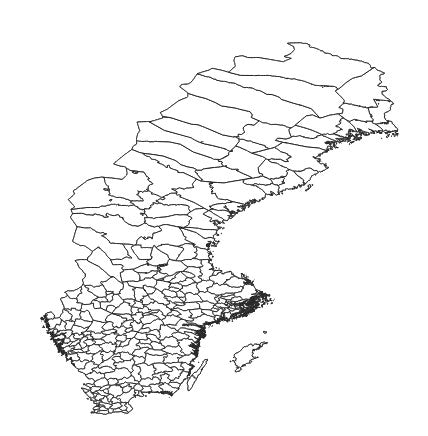Sweden Muncipiality (Kommun) Administrative Boundaries Dataset