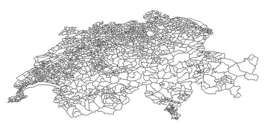 Switzerland Municipalities (Gemeinden/Städte, fr: communes/villes) Administrative Boundaries Dataset